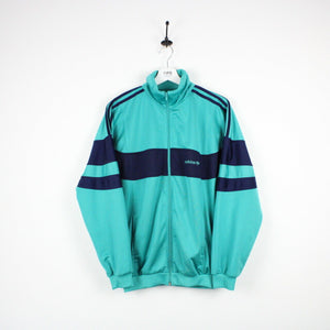 Vintage 80s ADIDAS Track Top Jacket Green | Small