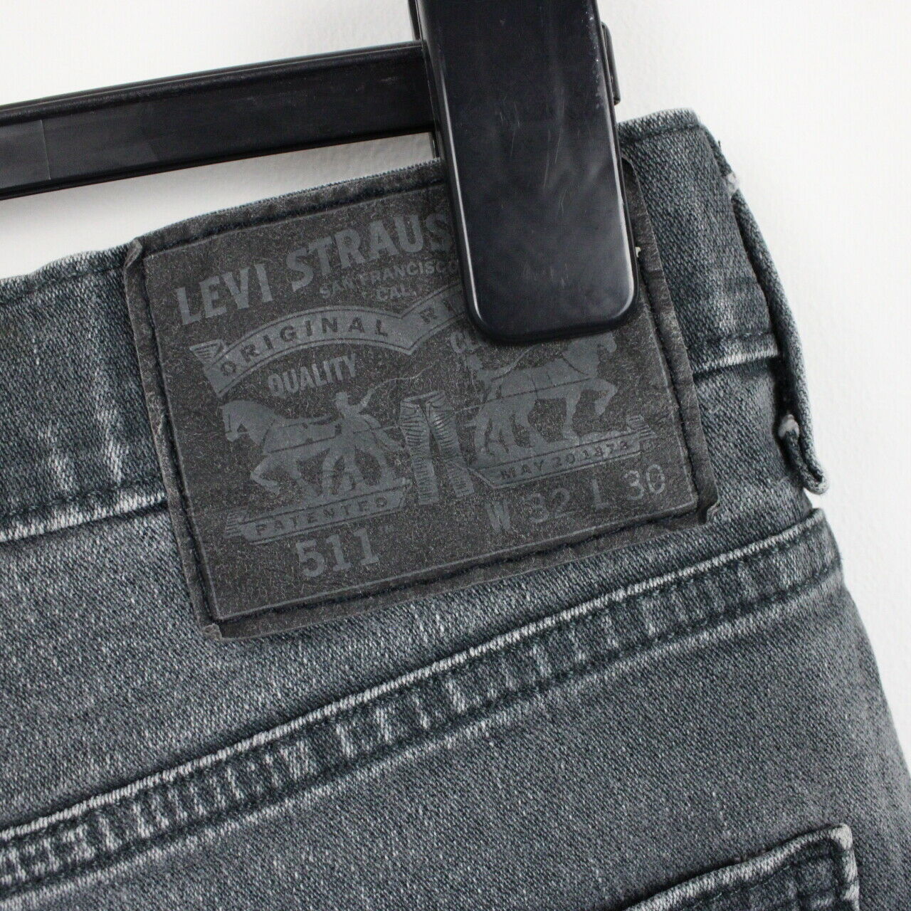 LEVIS 511 Jeans Grey Charcoal | W32 L30