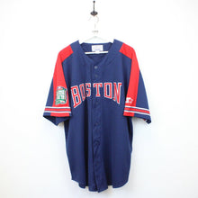 Load image into Gallery viewer, MLB 90s STARTER Boston RED SOX Jersey Navy Blue | XXL
