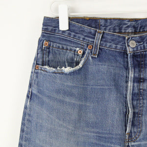 Mens LEVIS 501 Jeans Mid Blue | W33 L34