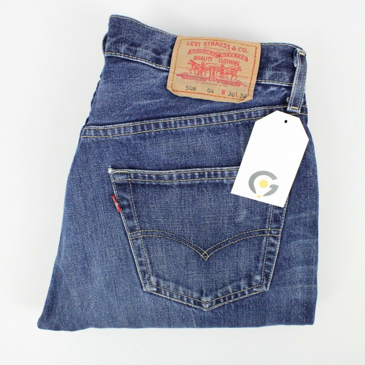 Mens LEVIS 508 Jeans Mid Blue | W32 L32