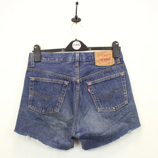 Womens LEVIS 501 Shorts Dark Blue | W30