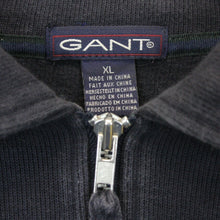 Load image into Gallery viewer, GANT 00s 1/4 Zip Knit Sweatshirt Navy Blue | XL
