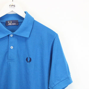 FRED PERRY Polo Shirt Blue | Small