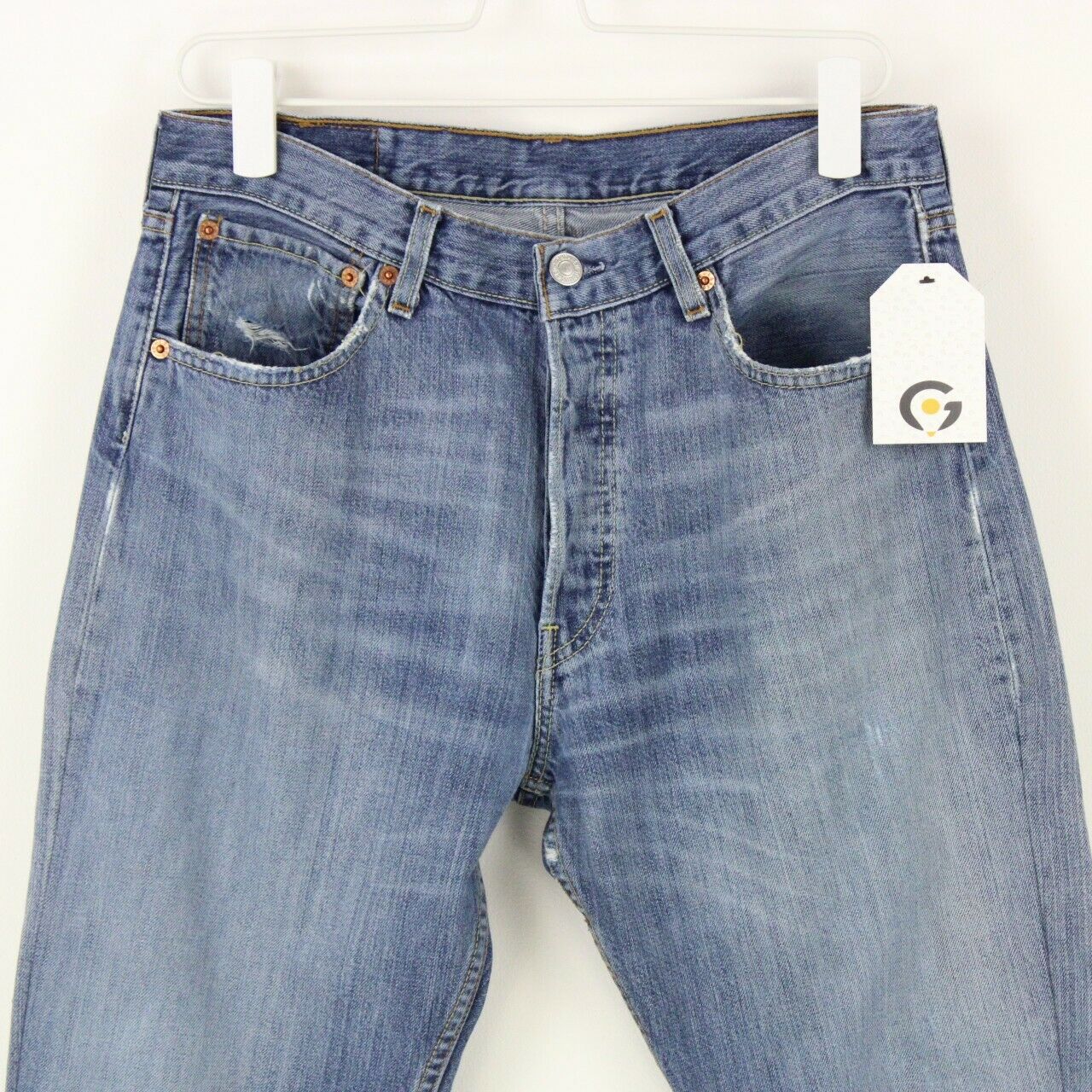 Womens LEVIS 501 Jeans Mid Blue | W32 L30