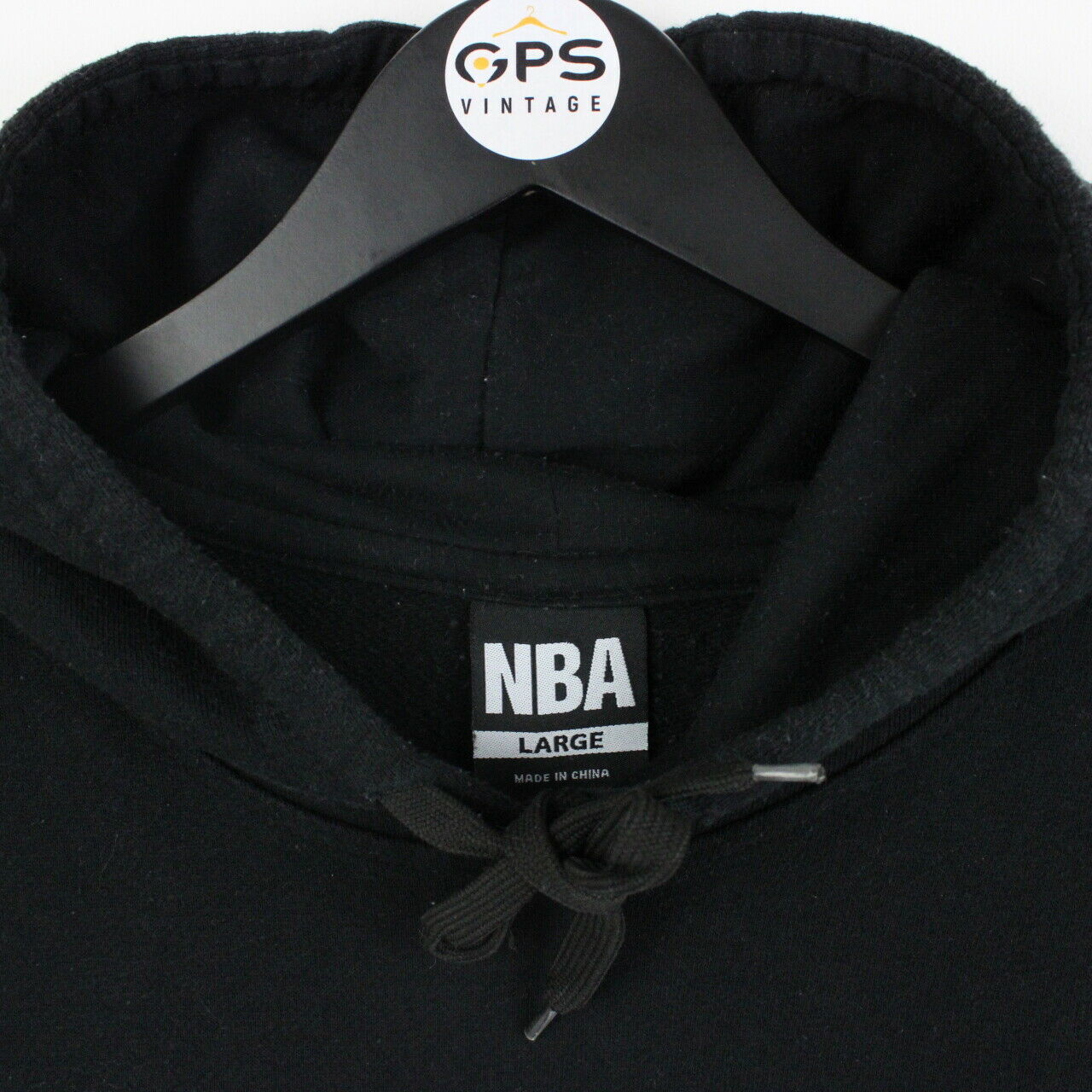 Mens NBA 00s Hoodie Black | Large