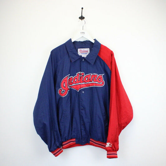 MLB STARTER 90s Cleveland INDIANS Jacket | Large