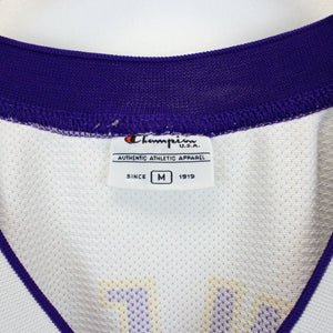 Vintage CHAMPION LA LAKERS Jersey White | Medium