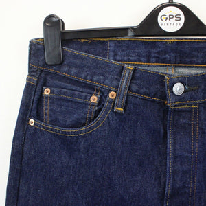 Womens LEVIS 501 Jeans Dark Blue | W32 L26