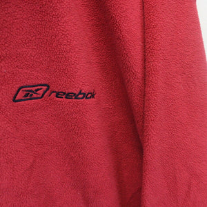 REEBOK 90s 1/4 Zip Fleece Red | Large