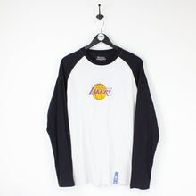 Load image into Gallery viewer, Mens CHAMPION LA LAKERS Long Sleeve T-Shirt White | Medium
