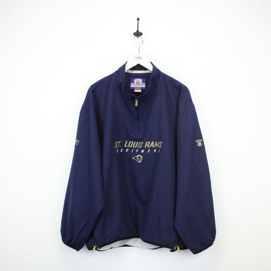 NFL REEBOK St. Louis RAMS 1/4 Zip Jacket | XL