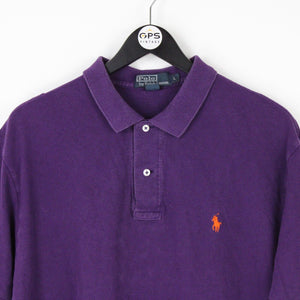 Mens RALPH LAUREN Polo Shirt Purple | Large