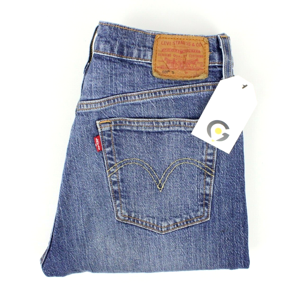 Womens LEVIS 501 S Jeans Mid Blue | W28 L32