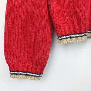 Womens BURBERRY Knit Sweatshirt Red | Small