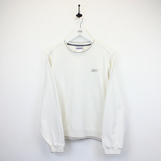 Womens REEBOK 90s Sweatshirt Cream | Small