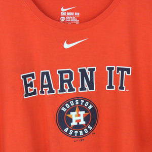 Mens MLB NIKE Houston ASTROS T-Shirt Orange | XXL