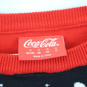 COCA COLA Christmas Sweatshirt Red | Medium