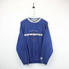 Load image into Gallery viewer, NFL STARTER 90s Dallas COWBOYS Sweatshirt Blue | Large
