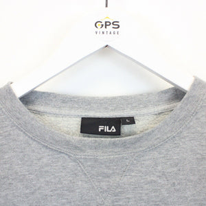 FILA Sweatshirt Grey | Large