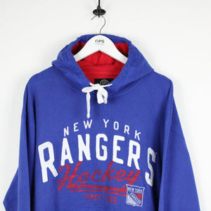 Vintage New York RANGERS Hoodie Blue | XXL