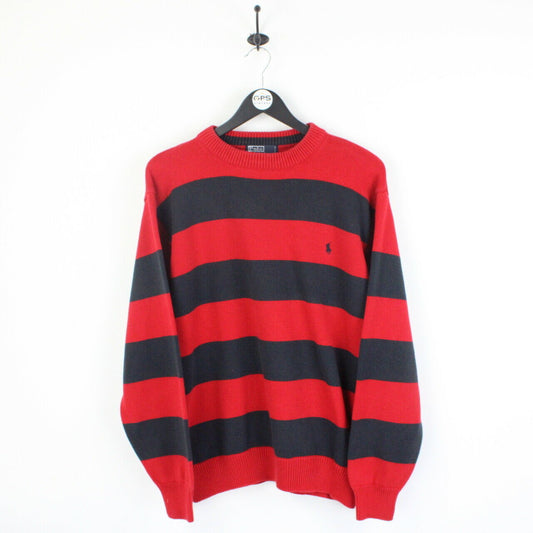 RALPH LAUREN Knit Sweatshirt Red | Large