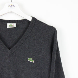 LACOSTE Knit Sweatshirt Grey | Medium