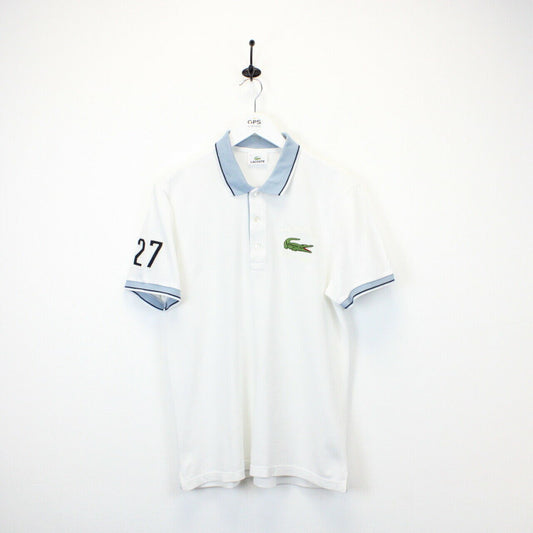 LACOSTE Polo Shirt White | Medium