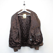 Load image into Gallery viewer, 90s Leather Aviator Jacket Brown | XL
