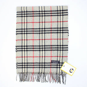 BURBERRYS 90s Nova Check Scarf | Grey