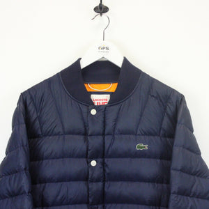 LACOSTE Down Puffer Jacket Navy Blue | Medium