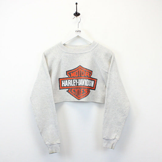 Womens HARLEY DAVIDSON 90s Sweatshirt Grey | Medium