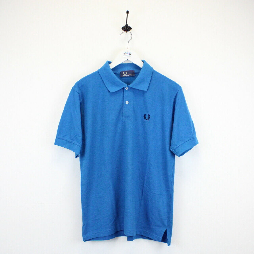 FRED PERRY Polo Shirt Blue | Small