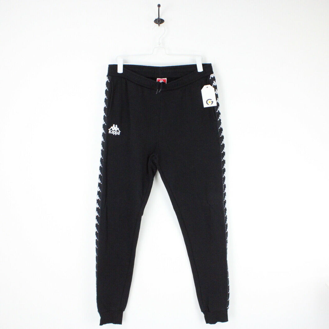 Mens KAPPA Joggers Black | Large