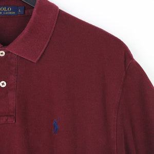 Mens RALPH LAUREN Polo Shirt Red | Large