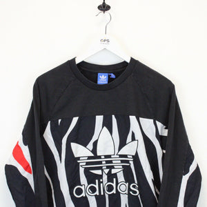 Womens ADIDAS Sweatshirt Black | XS