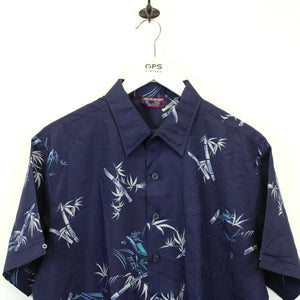 Hawaiian Shirt Navy Blue | Medium