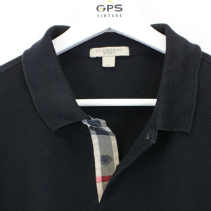 BURBERRY Polo Shirt Black | Large