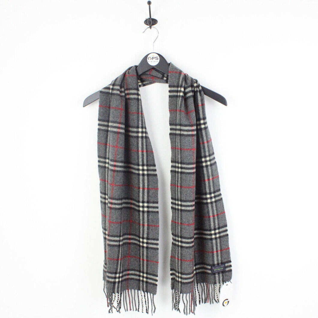 BURBERRY 00s Nova Check Scarf | Dark Grey