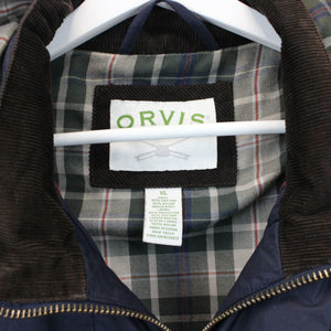 ORVIS Waxed Jacket Navy Blue | XL