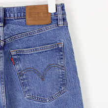 Load image into Gallery viewer, Womens LEVIS Ribcage Big E Jeans Mid Blue | W28 L28
