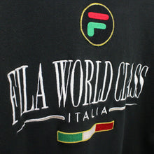 Load image into Gallery viewer, FILA 90s Hoodie Black | XL
