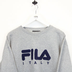 FILA Sweatshirt Grey | Large