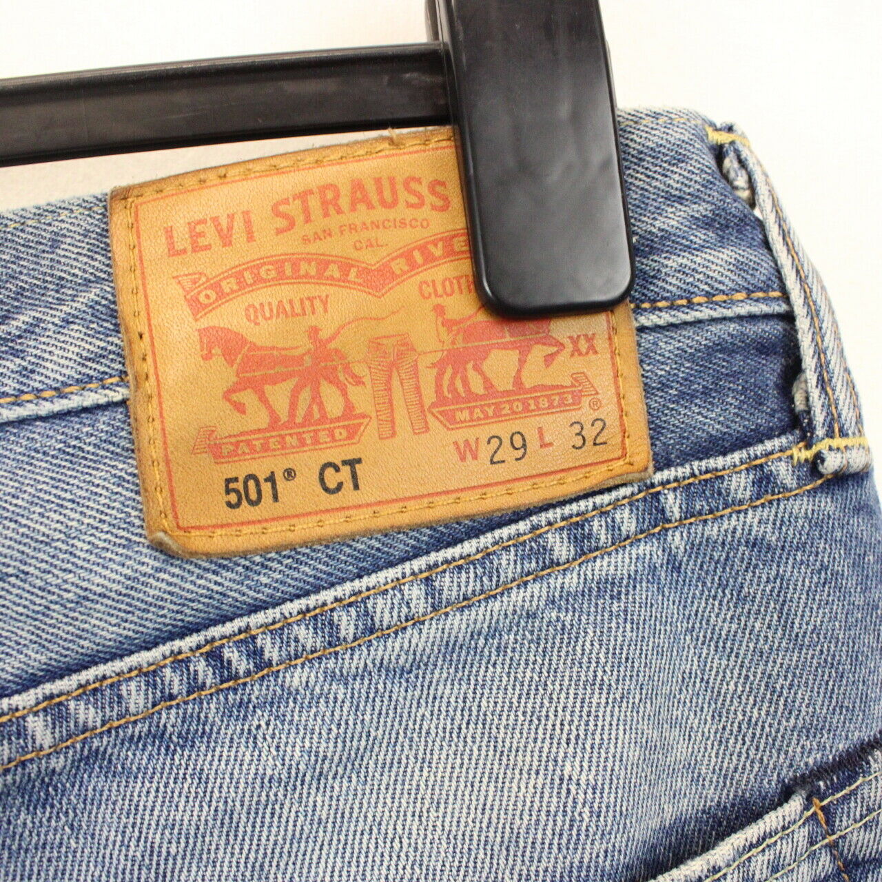 Womens LEVIS 501 CT Jeans Mid Blue | W32 L28