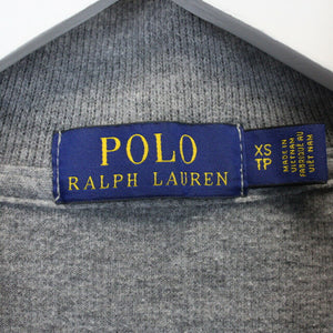 RALPH LAUREN 1/4 Zip Knit Sweatshirt Grey | XS