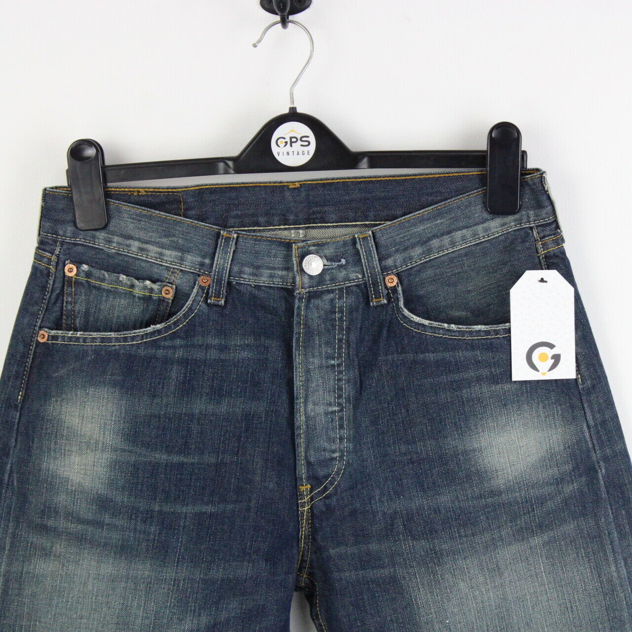 Womens LEVIS 501 Jeans Dark Blue | W32 L26