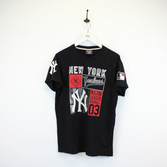 MAJESTIC New York YANKEES T-Shirt Black | Small