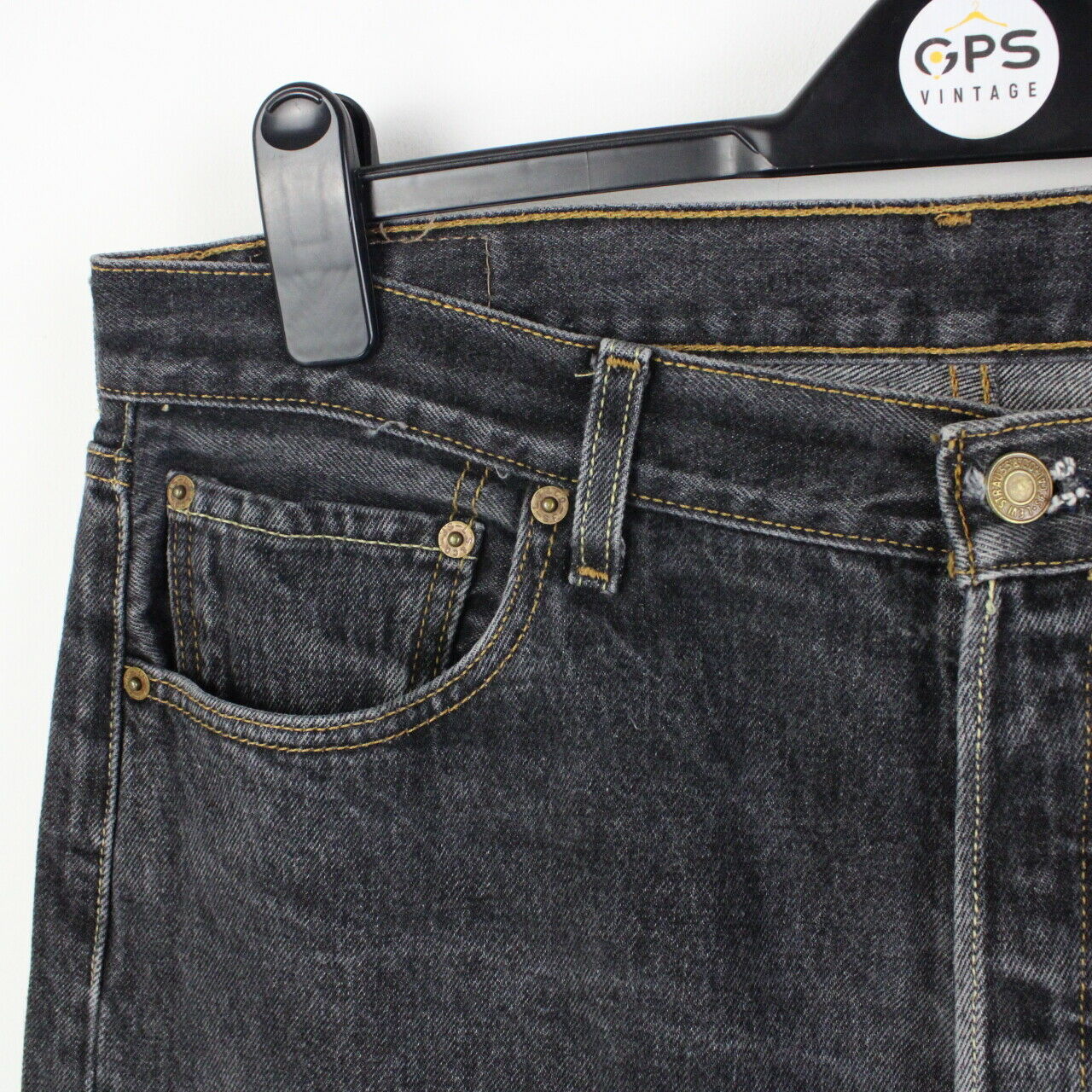 Mens LEVIS 501 Jeans Black | W38 L28