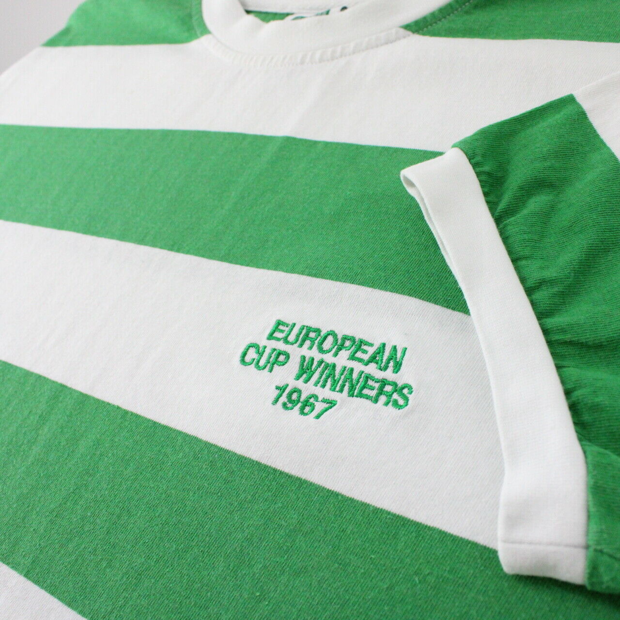 Green Celtic Retro Celtic FC European Cup Final '67 Shirt