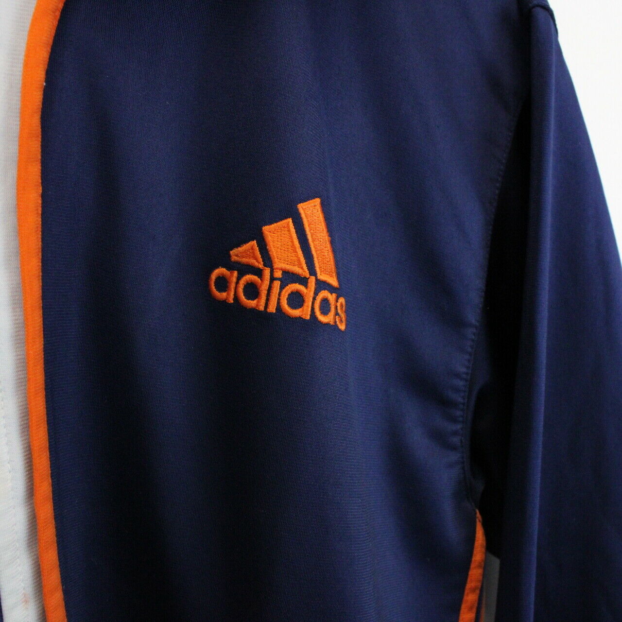 Vintage 90s ADIDAS Track Top Navy Blue | Small